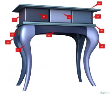 Consoles (KN_0234) 3D model for CNC machine