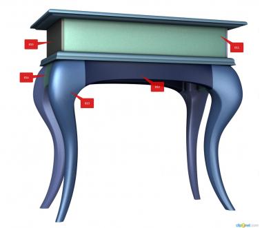 Consoles (KN_0234) 3D model for CNC machine