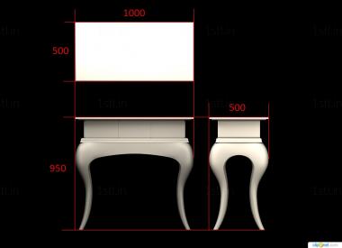 Consoles (KN_0234) 3D model for CNC machine