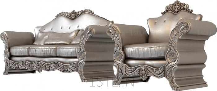 Sofas (DIV_0089) 3D model for CNC machine