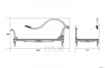 Sofas (DIV_0100) 3D model for CNC machine