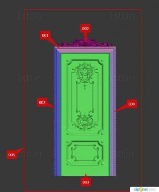 दरवाजे (DVR_0387) सीएनसी मशीन के लिए 3D मॉडल