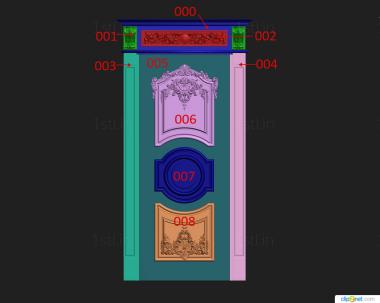 दरवाजे (DVR_0390) सीएनसी मशीन के लिए 3D मॉडल