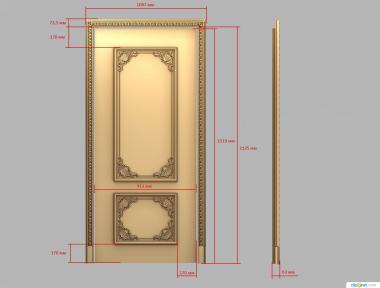 Doors (DVR_0391) 3D model for CNC machine