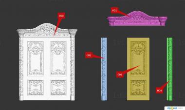 दरवाजे (DVR_0406) सीएनसी मशीन के लिए 3D मॉडल