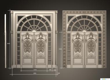 Doors (DVR_0428) 3D model for CNC machine