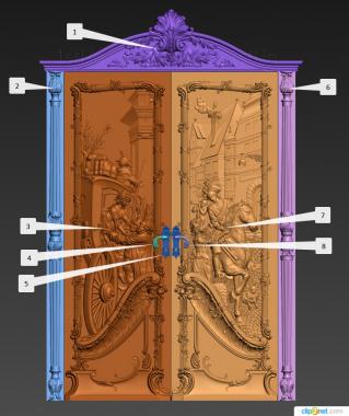 Doors (DVR_0440) 3D model for CNC machine