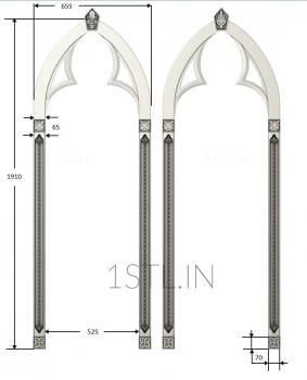 Door covers (DVN_0133) 3D model for CNC machine