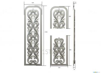 Door covers (DVN_0230) 3D model for CNC machine