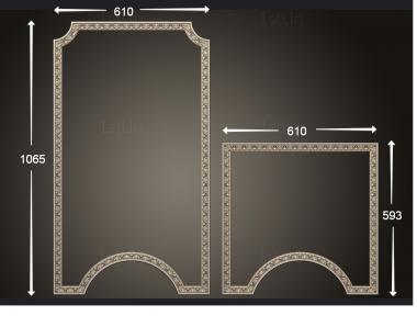 Door covers (DVN_0278) 3D model for CNC machine