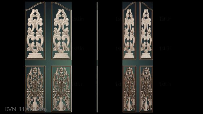 Door covers (DVN_1178) 3D model for CNC machine