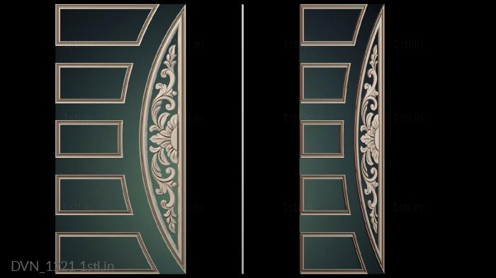Door covers (DVN_1221) 3D model for CNC machine