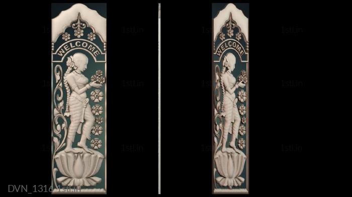 Door covers (DVN_1316) 3D model for CNC machine