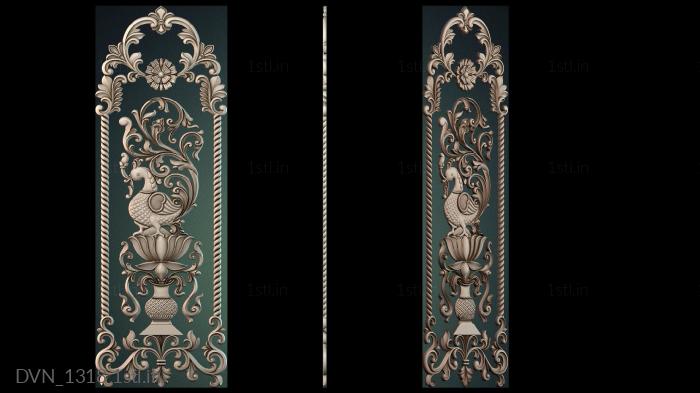 Door covers (DVN_1318) 3D model for CNC machine