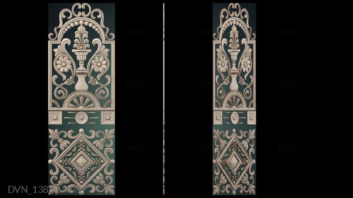 Door covers (DVN_1382) 3D model for CNC machine