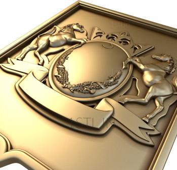 Coat of arms (GR_0012) 3D model for CNC machine