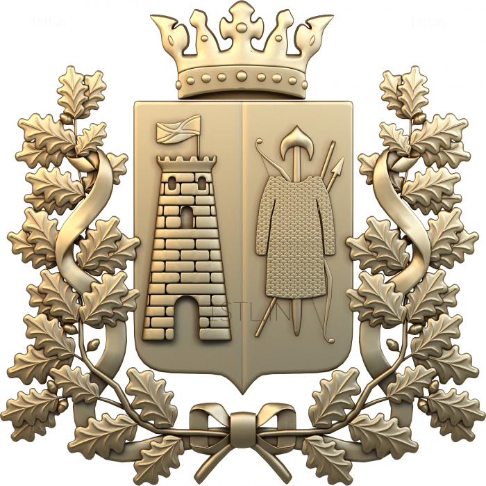 Coat of arms (GR_0021) 3D model for CNC machine