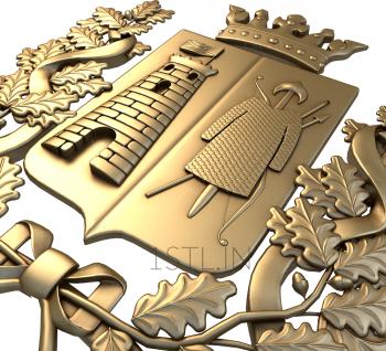 Coat of arms (GR_0021) 3D model for CNC machine