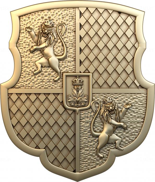 Coat of arms (GR_0033) 3D model for CNC machine