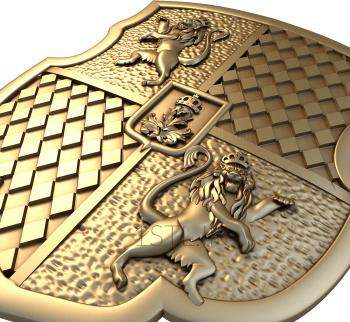 Coat of arms (GR_0033) 3D model for CNC machine