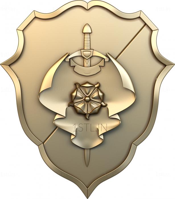 Coat of arms (GR_0037) 3D model for CNC machine