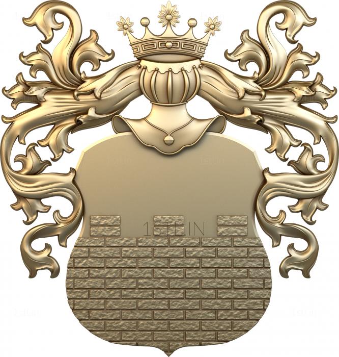 Coat of arms (GR_0047) 3D model for CNC machine