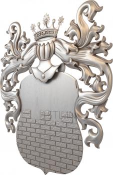 Coat of arms (GR_0047) 3D model for CNC machine