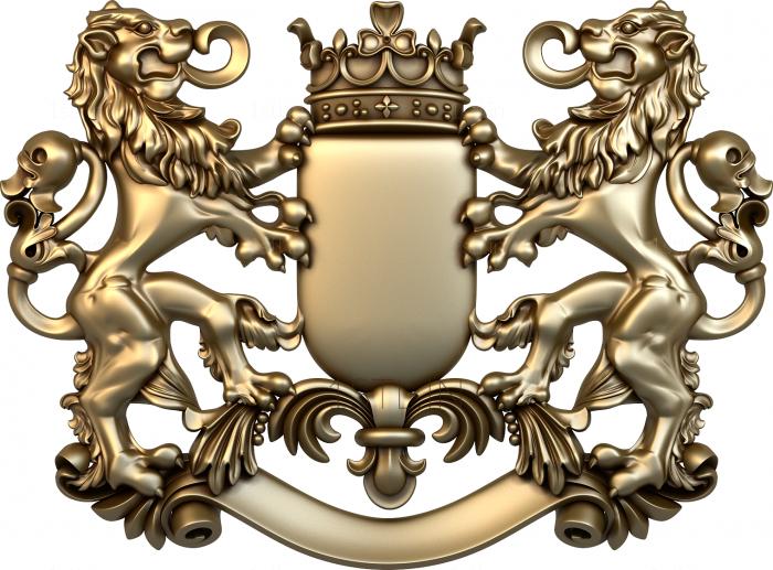 Coat of arms (GR_0054) 3D model for CNC machine