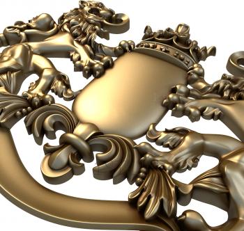 Coat of arms (GR_0054) 3D model for CNC machine