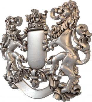 Coat of arms (GR_0054) 3D model for CNC machine