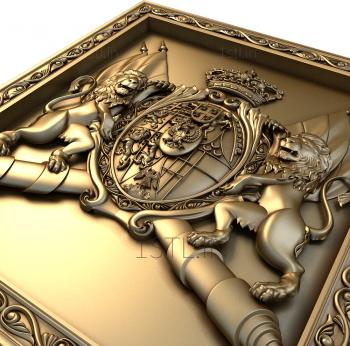 Coat of arms (GR_0063) 3D model for CNC machine