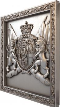 Coat of arms (GR_0063) 3D model for CNC machine