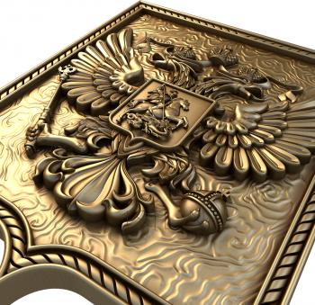 Coat of arms (GR_0066) 3D model for CNC machine