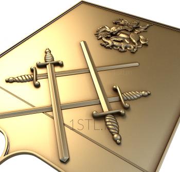 Coat of arms (GR_0070) 3D model for CNC machine