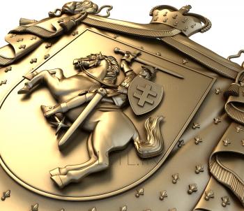 Coat of arms (GR_0073) 3D model for CNC machine