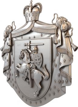 Coat of arms (GR_0073) 3D model for CNC machine