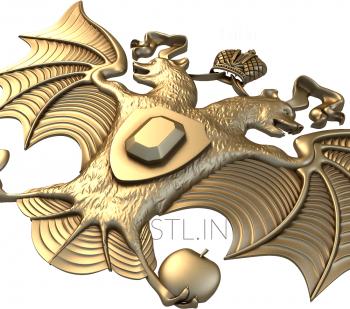 Coat of arms (GR_0077) 3D model for CNC machine