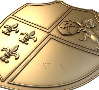 Coat of arms (GR_0080) 3D model for CNC machine