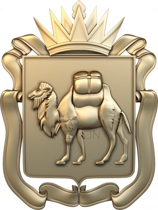 Coat of arms (GR_0097) 3D model for CNC machine