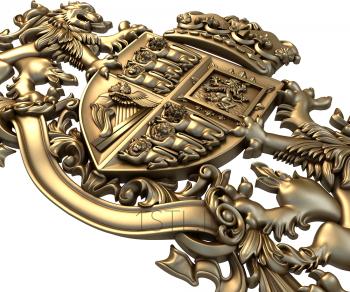 Coat of arms (GR_0101) 3D model for CNC machine