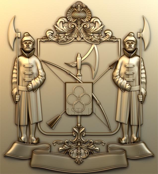 Coat of arms (GR_0107) 3D model for CNC machine