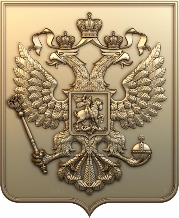 Coat of arms (GR_0108) 3D model for CNC machine