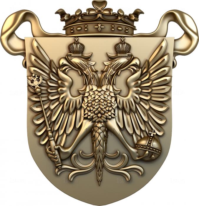 Coat of arms (GR_0113) 3D model for CNC machine