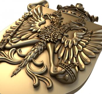 Coat of arms (GR_0113) 3D model for CNC machine