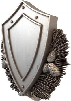 Coat of arms (GR_0114) 3D model for CNC machine