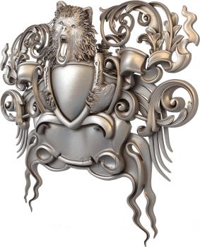 Coat of arms (GR_0122) 3D model for CNC machine