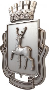 Coat of arms (GR_0131) 3D model for CNC machine