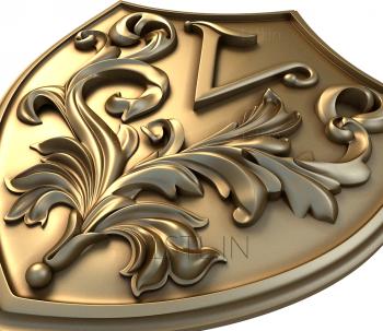 Coat of arms (GR_0145) 3D model for CNC machine