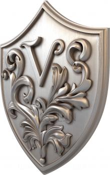 Coat of arms (GR_0145) 3D model for CNC machine