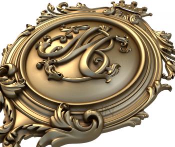 Coat of arms (GR_0150) 3D model for CNC machine